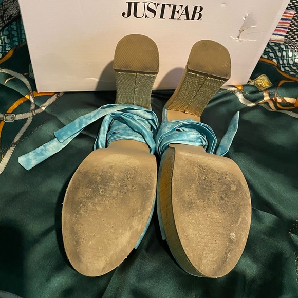 Teal Dress Sandals - Picture 4 of 4